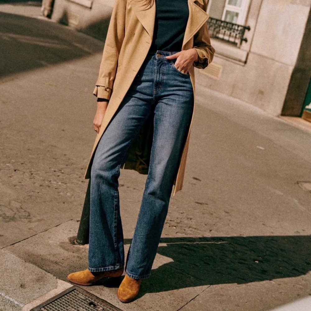 Sézane Serge Trousers